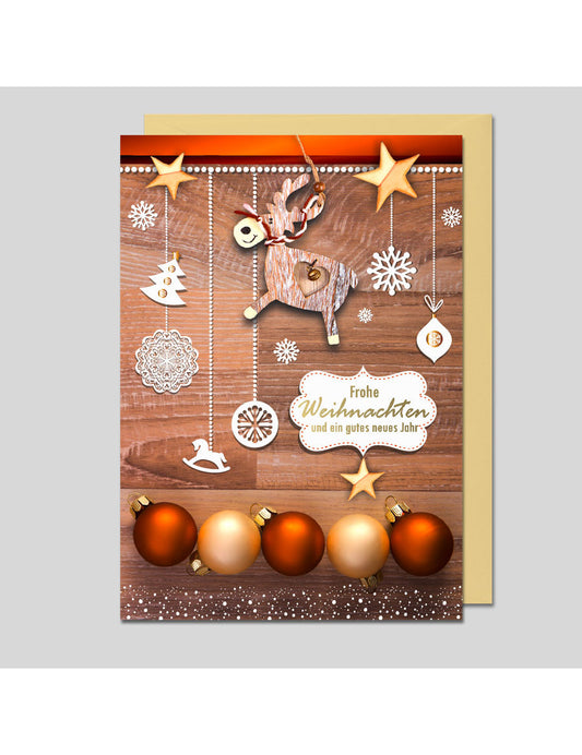 Doppelkarte. Weihnachten