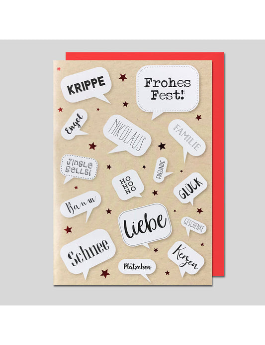 Doppelkarte. Weihnachten