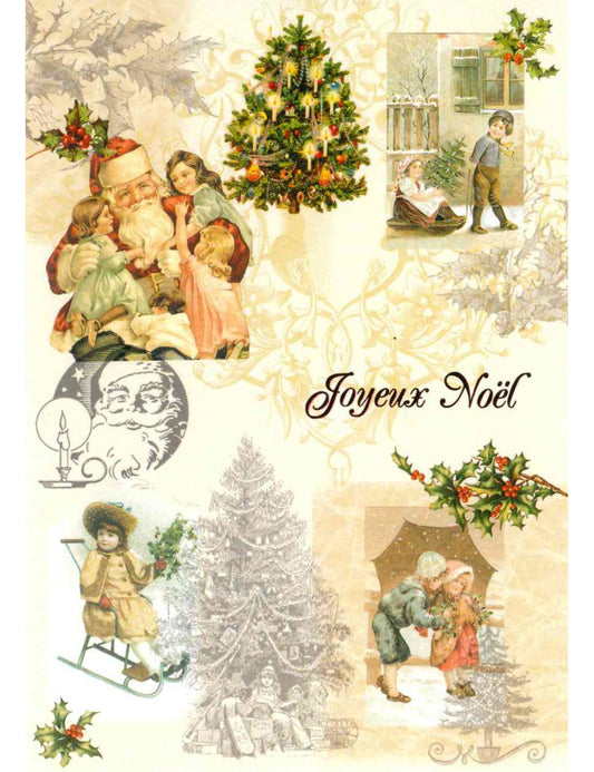 Carte double. Joyeux Noël