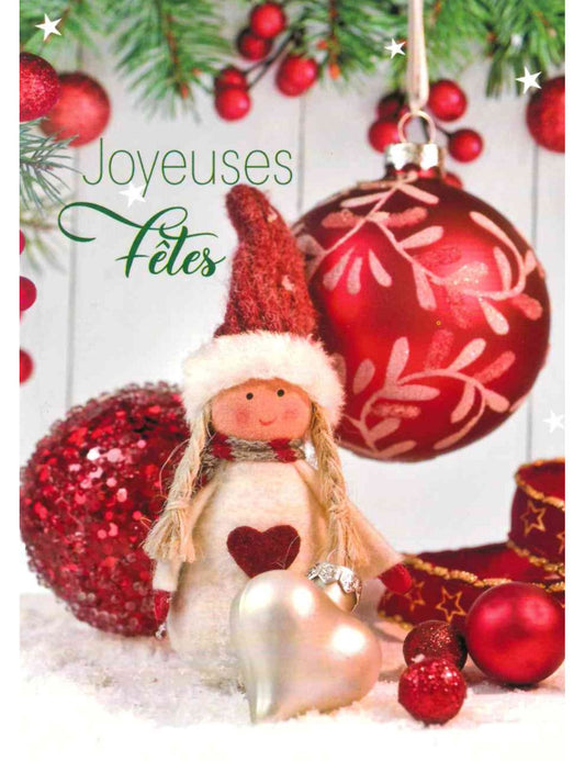 Carte double. Joyeuses Fêtes