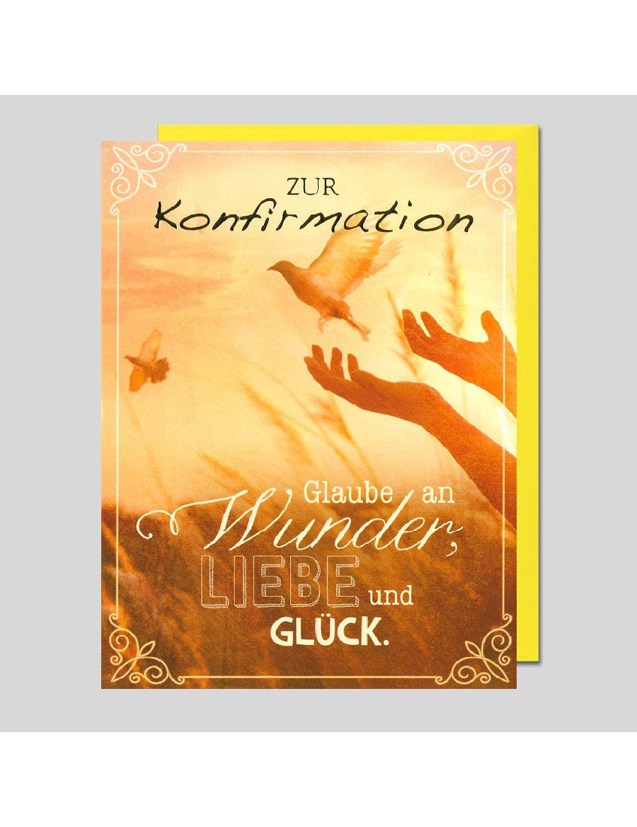 Doppelkarte. Zur Konfirmation