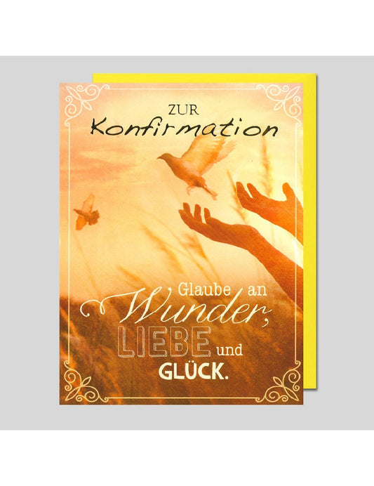 Doppelkarte. Zur Konfirmation