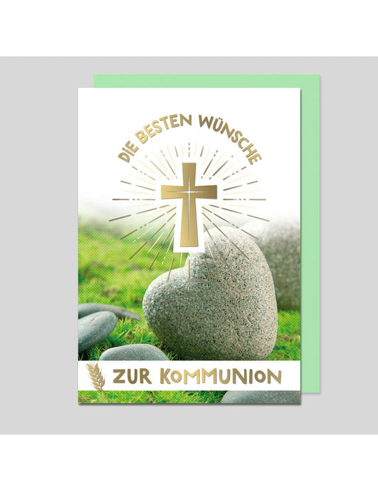 Doppelkarte. Zur Kommunion