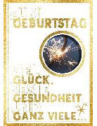Soundkarte / Wunderkerze, Viel Glück, beste Gesundheit  // A5