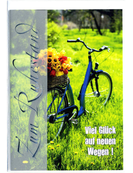 Doppelkarte / Ruhestand / hoch
