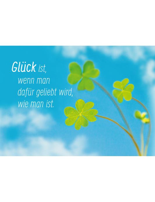 Postkarte. Kultura / Glück / Quer