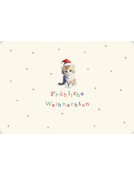 Postkarte. Frohes Fest / Weihnachten / Quer