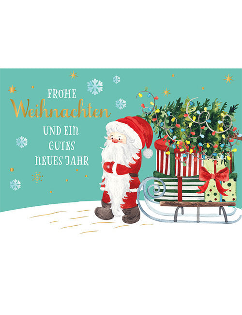 Postkarte. Frohes Fest / Weihnachten / Quer