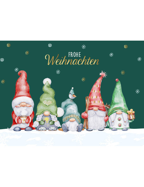 Postkarte. Frohes Fest / Weihnachten / Quer