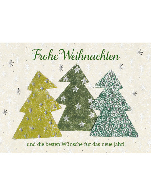 Postkarte. Frohes Fest / Weihnachten / Quer