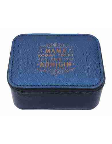 Schmuckbox Blau Mama