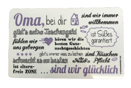 Gilde Brettchen "Oma"