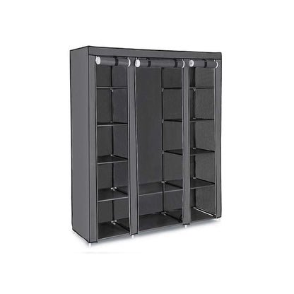 Songmics Kleiderschrank Stoff 150 x 45 x 175 cm - grau