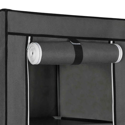 Songmics Kleiderschrank Stoff 150 x 45 x 175 cm - grau