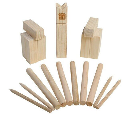 Happy People Wikinger-Spiel Schwedenschach Kubb aus Holz - 21-teilig