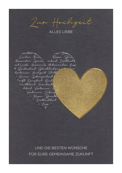zur Hochzeit alles liebe
