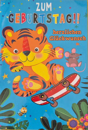 Zum Geburtstag herzlichen Glückwunsch (Tiger)