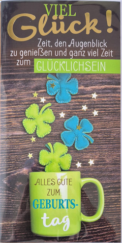 Viel Glück, alles Gute zum Geburtstag (grüne Tasse)
