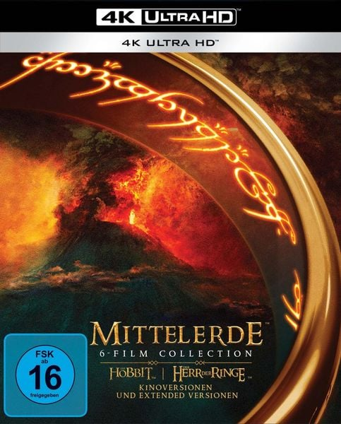 Mittelerde 6-Film Colection - Kinoversion und Extended Version aller 6 Filme (15 Blu-rays, 4K Ultra HD))