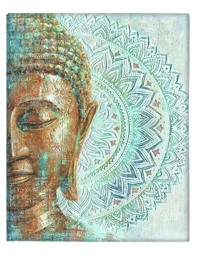 Diamond Painting "Buddha in Türkis" 40 x 50 cm