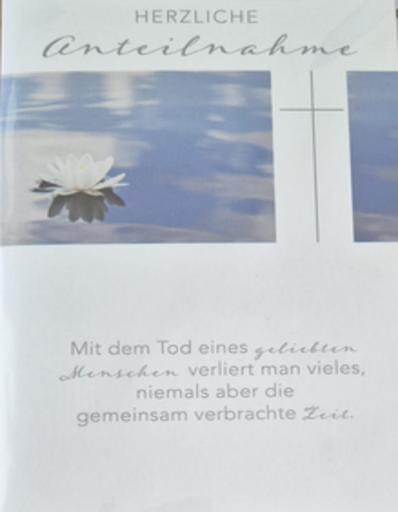 Herzliche Anteilnahme (B6)