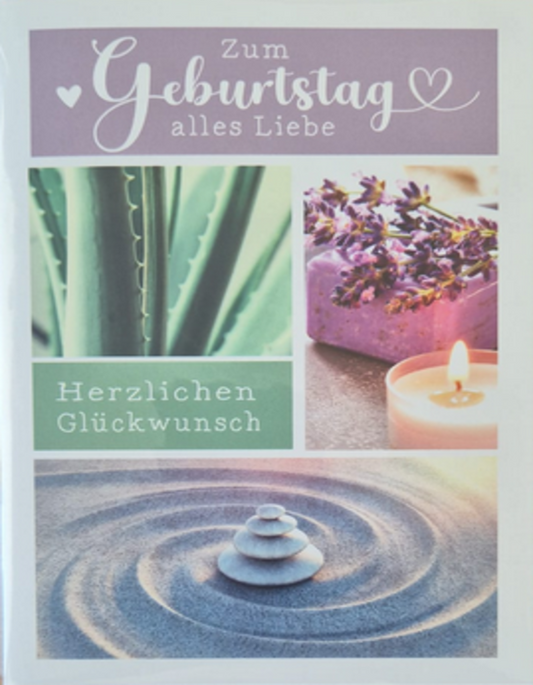 Zum Geburtstag alles Liebe  (B6)