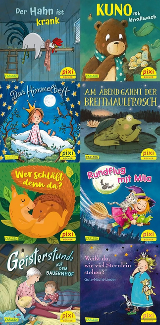 Pixi-8er-Set 292: Schlaf schön mit Pixi (8x1 Exemplar)