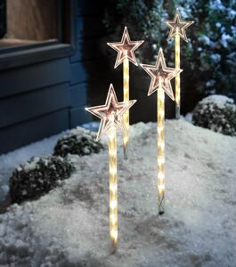 LED-Gartenstecker "Starlight" 4er-Set