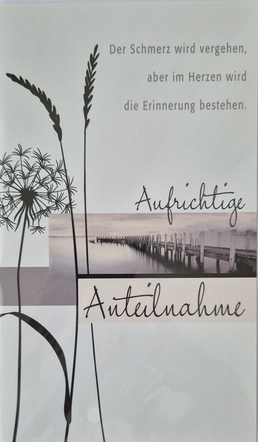 Aufrichtige Anteilnahme (B6)