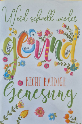Werd schnell wieder gesund (B6)