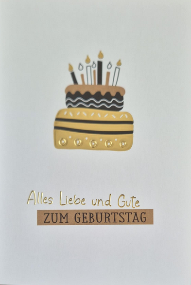 Alles Liebe und Gute zum Geburtstag (B6)
