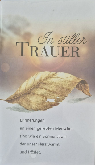 In stiller Trauer (B6)