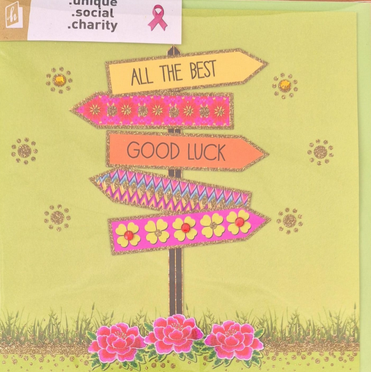 All the best, good luck (15 x 15 cm)