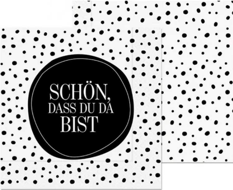 La Vida Serviette Schön, dass Du da bist