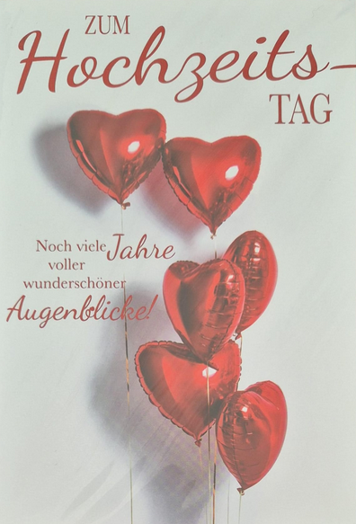 Zum Hochzeitstag noch viele Jahre voller wunderschöner Augenblicke (B6)