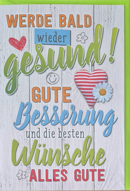 Werde bald wieder gesund! (B6)