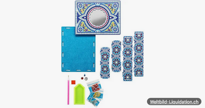 Diamond Painting Aufbewahrungsbox mit Spiegel