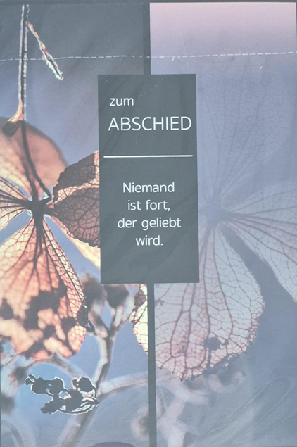Zum Abschied (B6)