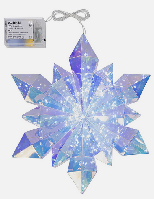 LED- Hängedeko Rainbow Kristall (34cm)
