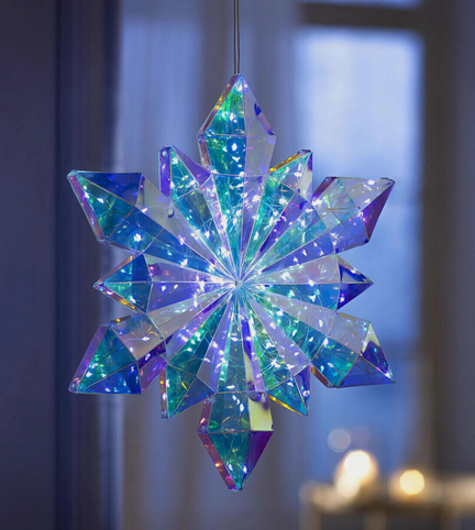 LED- Hängedeko Rainbow Kristall (34cm)