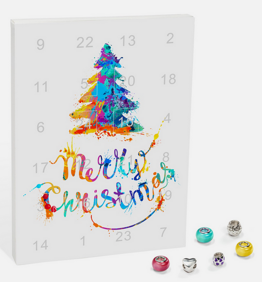 Adventskalender ( 1 Armband, 1 Halskette, 22 Perlen)