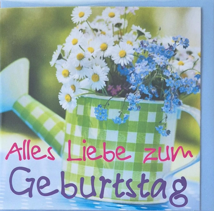 Alles Liebe zum Geburtstag (8 x 8 cm)