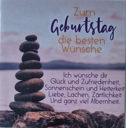 Zum Geburtstag die besten Wünsche (8 x 8 cm)