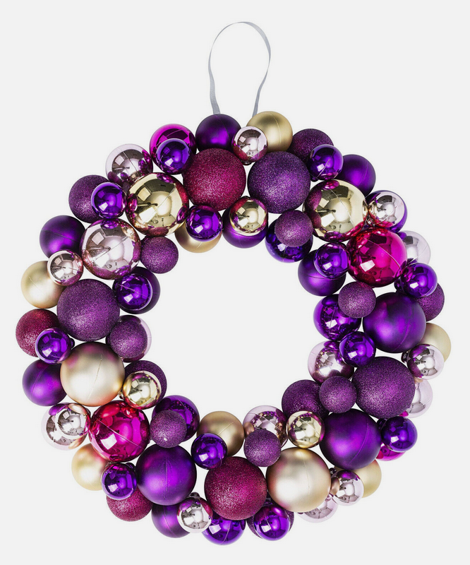 Türkranz Purple Christmas (32cm)