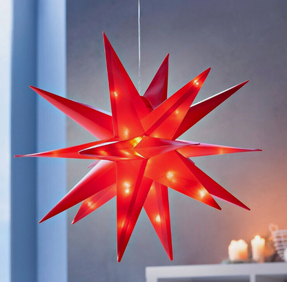 LED-Aussenstern "Weihnachten" rot 56 cm