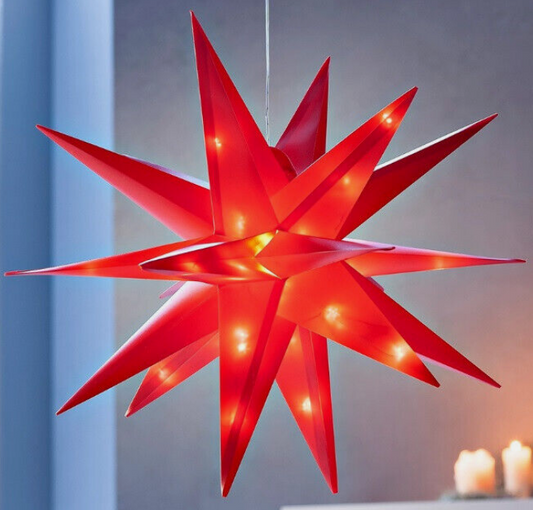 LED-Aussenstern Weihnachten (rot)