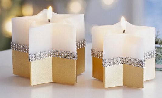 LED-Kerzen Stars 2er-Set