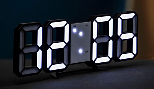 3D LED-Uhr