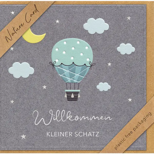 Willkommen kleiner Schatz  (15.5 x 15.5 cm)