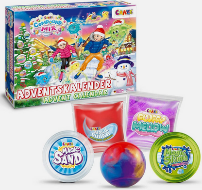 Adventskalender-Magic Sand und Knetschleim